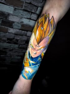 Tatuagem Nerd colorida