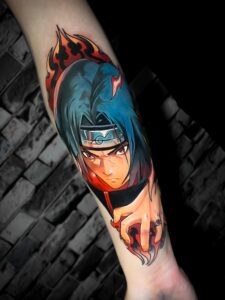 Tatuagem nerd mega colorida