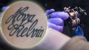 Tatuagem do filho escrita errada
