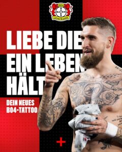 Tatuagens grátis Bayer Leverkusen