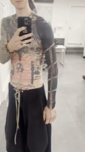 Machine Gun Kelly blackout tattoo