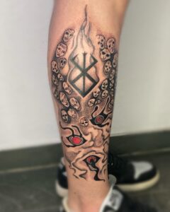 Michel Cabral tatuagem em pontilhismo