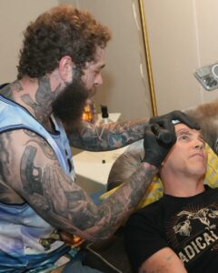 Post Malone tatuagem no Steve-O