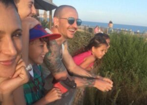 Chester Bennington e família