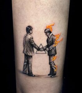 Pink Floyd: A Banda Que Mais Inspira Tatuagens no Mundo do Rock Tatuagens de bandas de rock